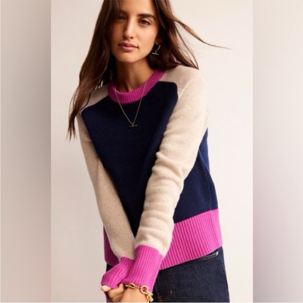 Boden Women’s Olivia Jumper Sweater Sz L Merino Wool